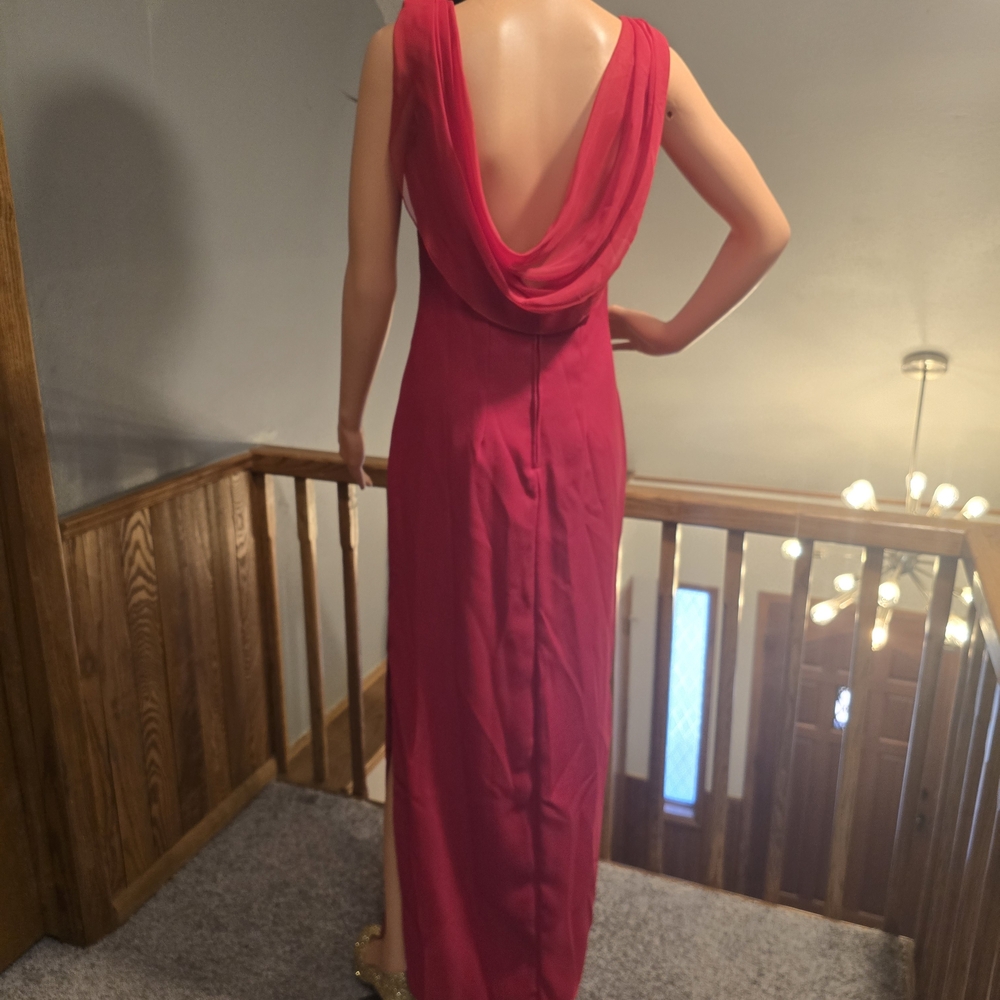 Elegant Red Evening Gown Preowned